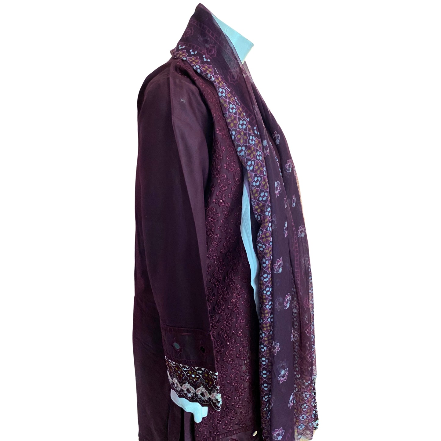 3 Piece Cotton Lawn Suit - Embroidered (Pret)