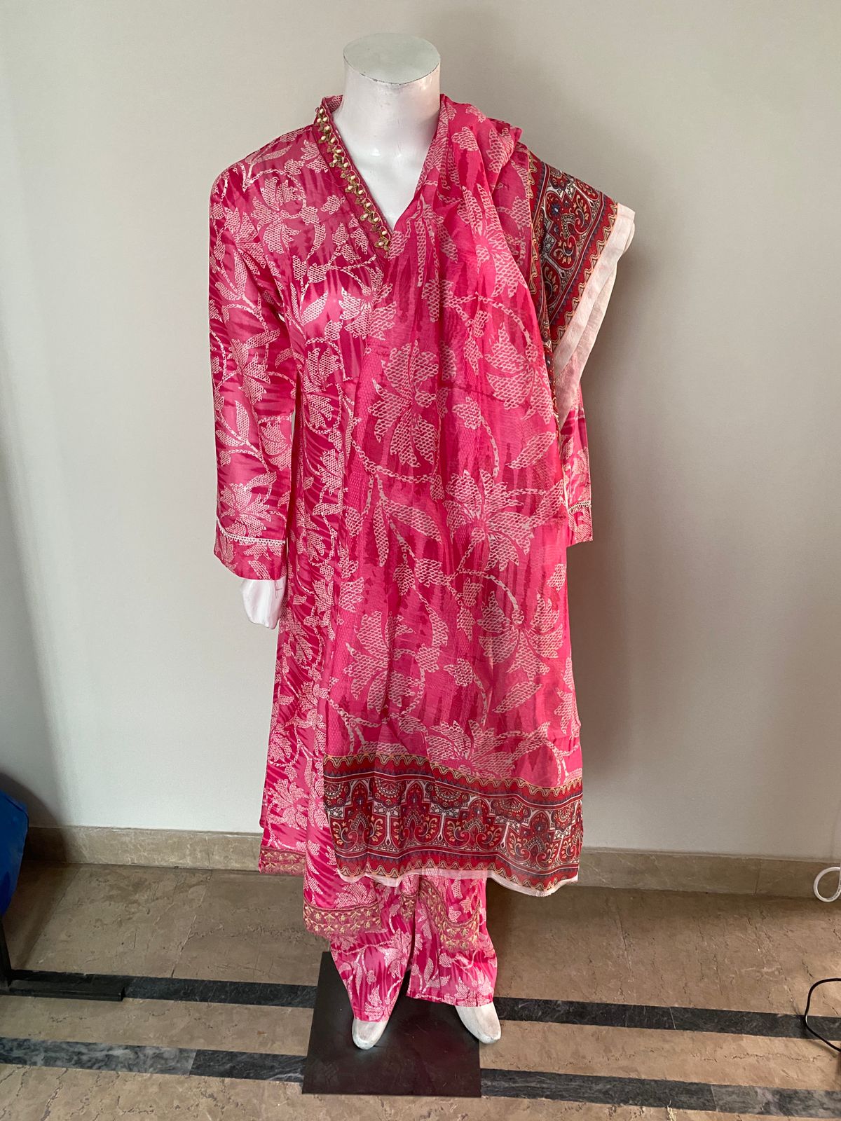 3 Piece Cotton Lawn Suit - Printed (Pret)