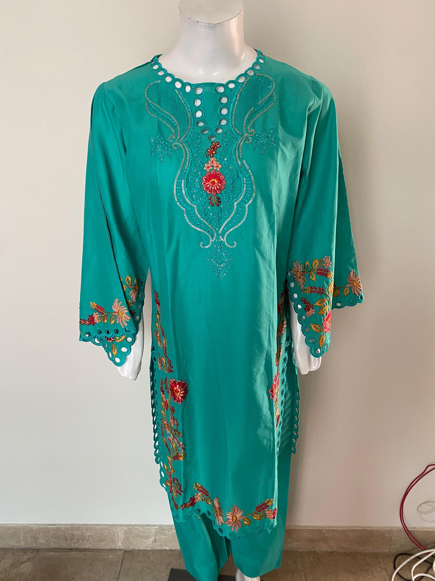 3 Piece Cotton Lawn Suit - Embroidered (Pret)