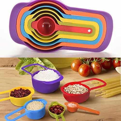 6-Piece Colorful Measuring Cups & Spoons Set