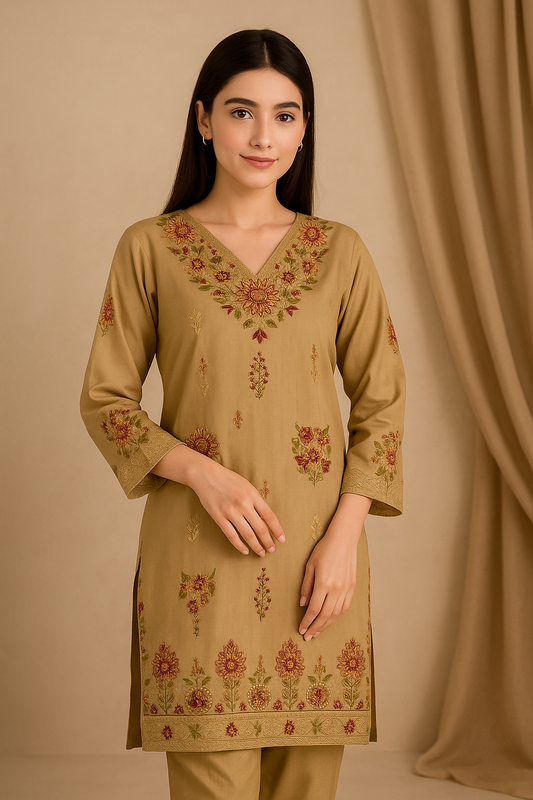 2 Piece Cotton Lawn Suit - Embroidered (Pret)