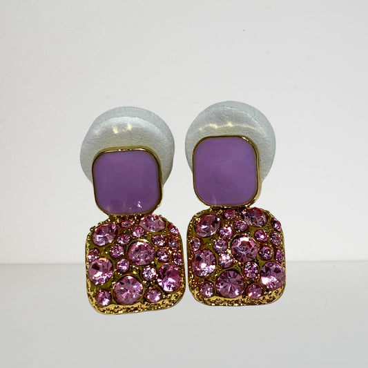 Fancy Crystal Drop Earrings