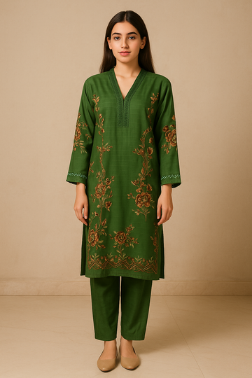 2 Piece Cotton Lawn Suit - Embroidered (Pret)