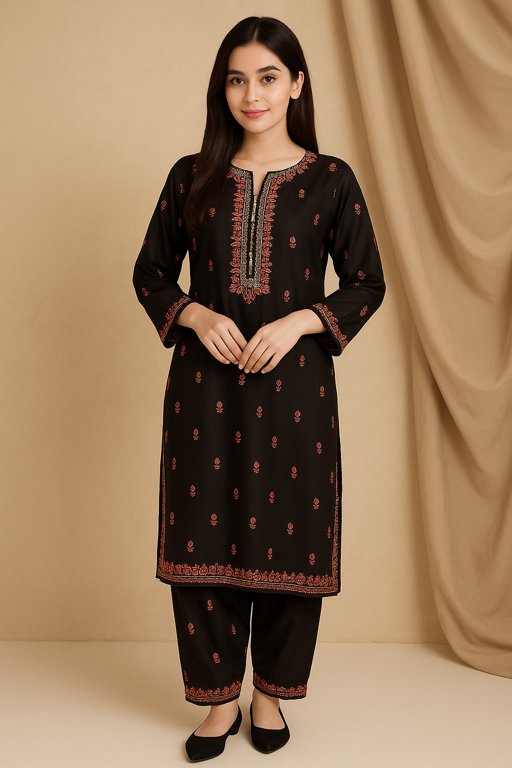 2 Piece Cotton Lawn Suit - Embroidered (Pret)