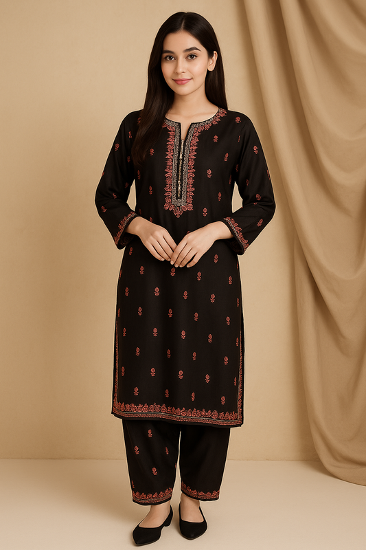 2 Piece Cotton Lawn Suit - Embroidered (Pret)