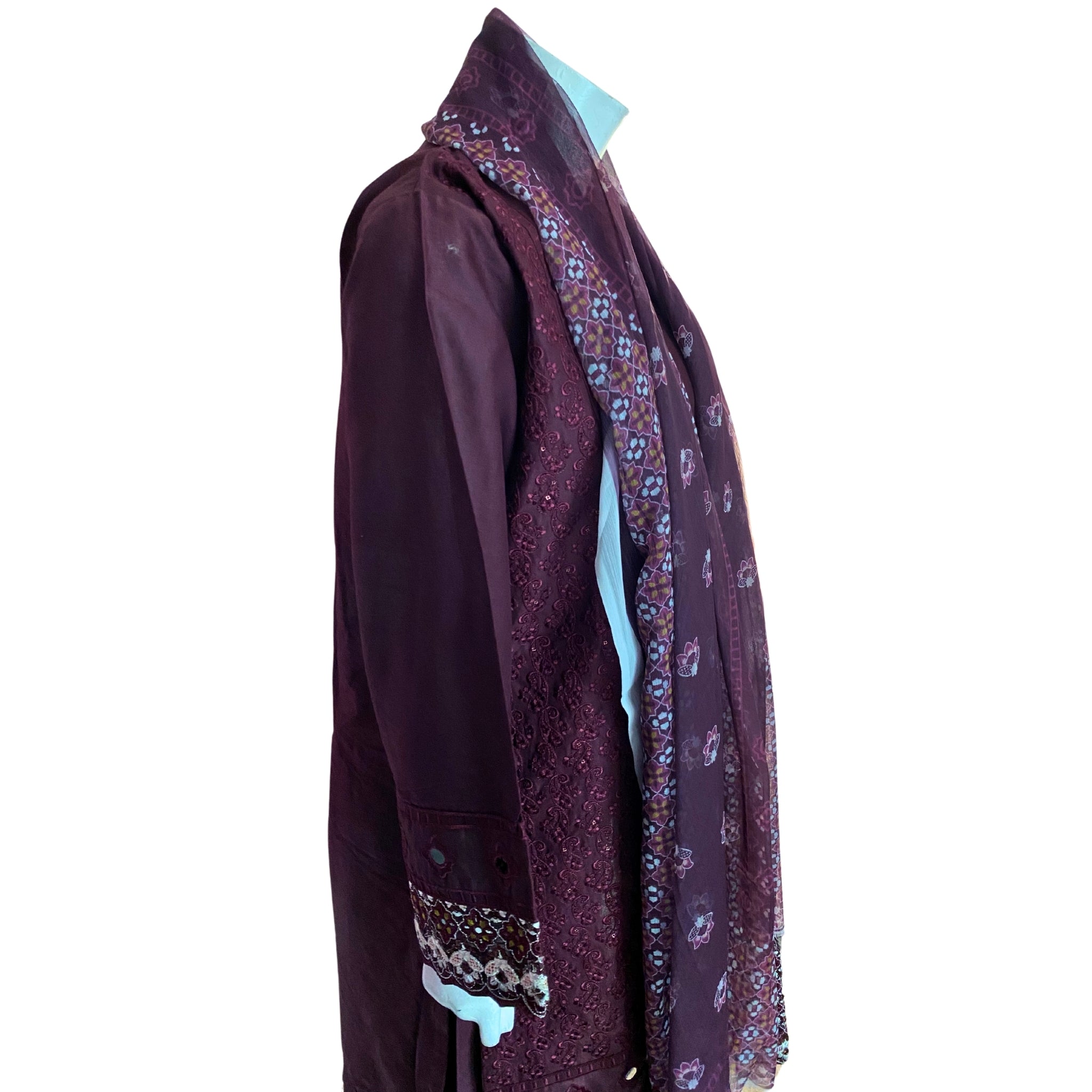 3 Piece Cotton Lawn Suit - Embroidered (Pret)