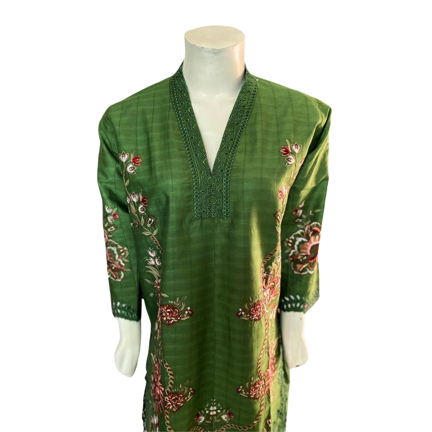 2 Piece Cotton Lawn Suit - Embroidered (Pret)
