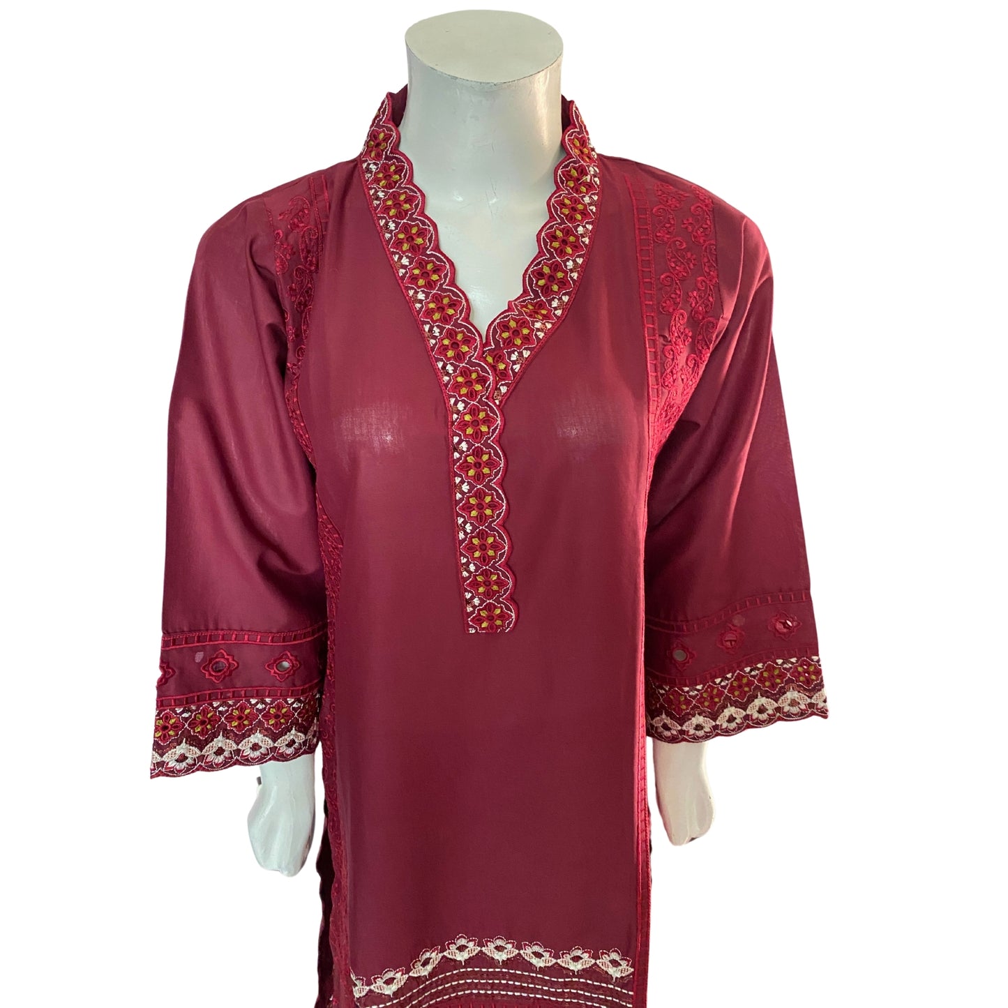 3 Piece Cotton Lawn Suit - Embroidered (Pret)