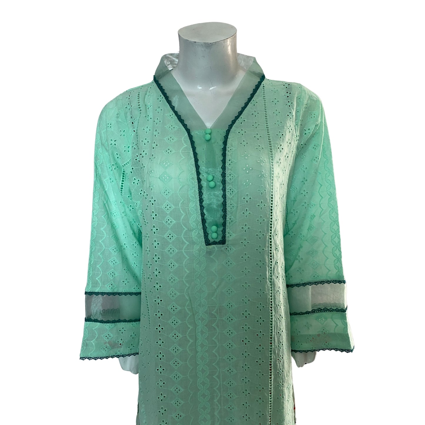 2 Piece Premium Chikankari Cotton Lawn Suit - Embroidered (Pret)