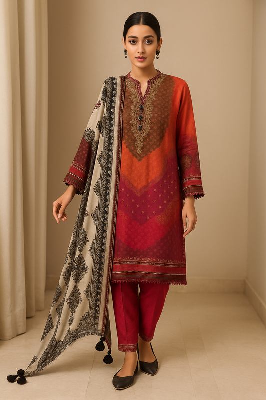 3 Piece Sana Safinaz Lawn Suit - Printed (Unstiched)
