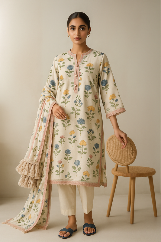3 Piece Sana Safinaz Lawn Suit - Printed (Unstiched)