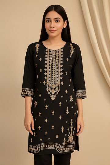1 Piece Cotton Lawn Shirt- Embroidered (Pret)