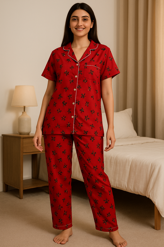 2 Piece Nightwear - Stitched