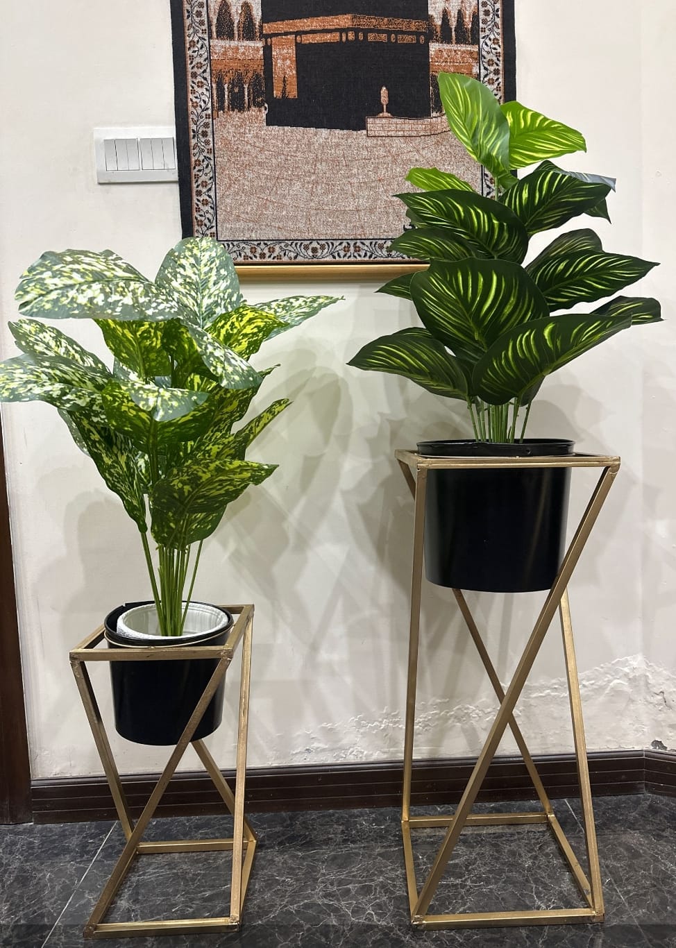 Planters - Planters Pot - Planters Pots flower stand - 2 Metal Plant Flower Floor Stand- Modren Planters Flower Pots - Flower Stands