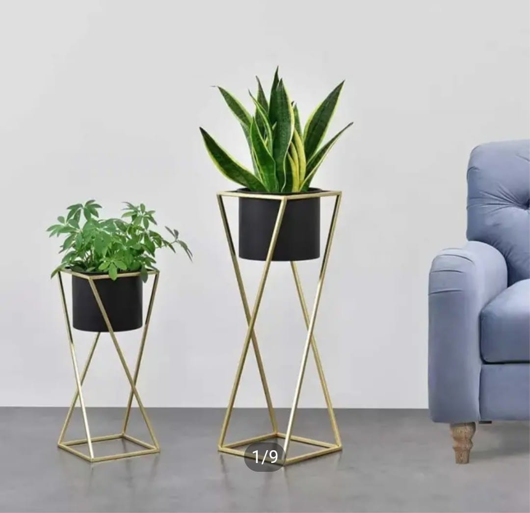 Planters - Planters Pot - Planters Pots flower stand - 2 Metal Plant Flower Floor Stand- Modren Planters Flower Pots - Flower Stands