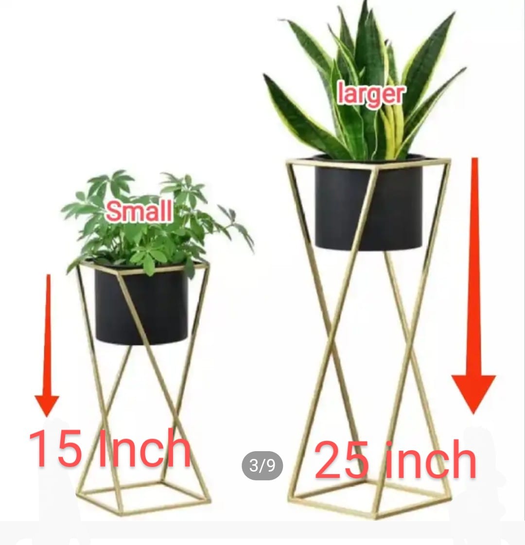 Planters - Planters Pot - Planters Pots flower stand - 2 Metal Plant Flower Floor Stand- Modren Planters Flower Pots - Flower Stands