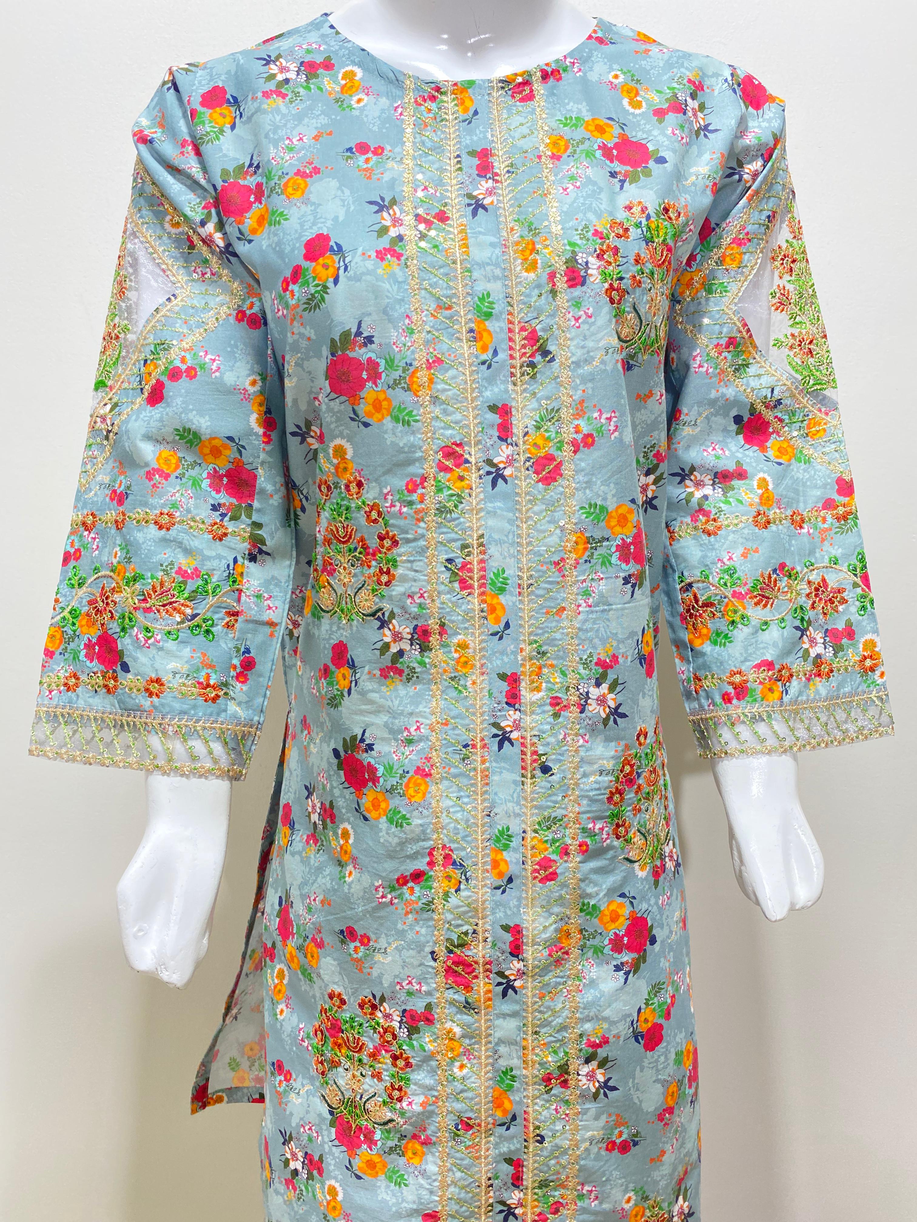 Lawn New Summer Arrival Lawn stitched Embroidery 2 Piece Suit