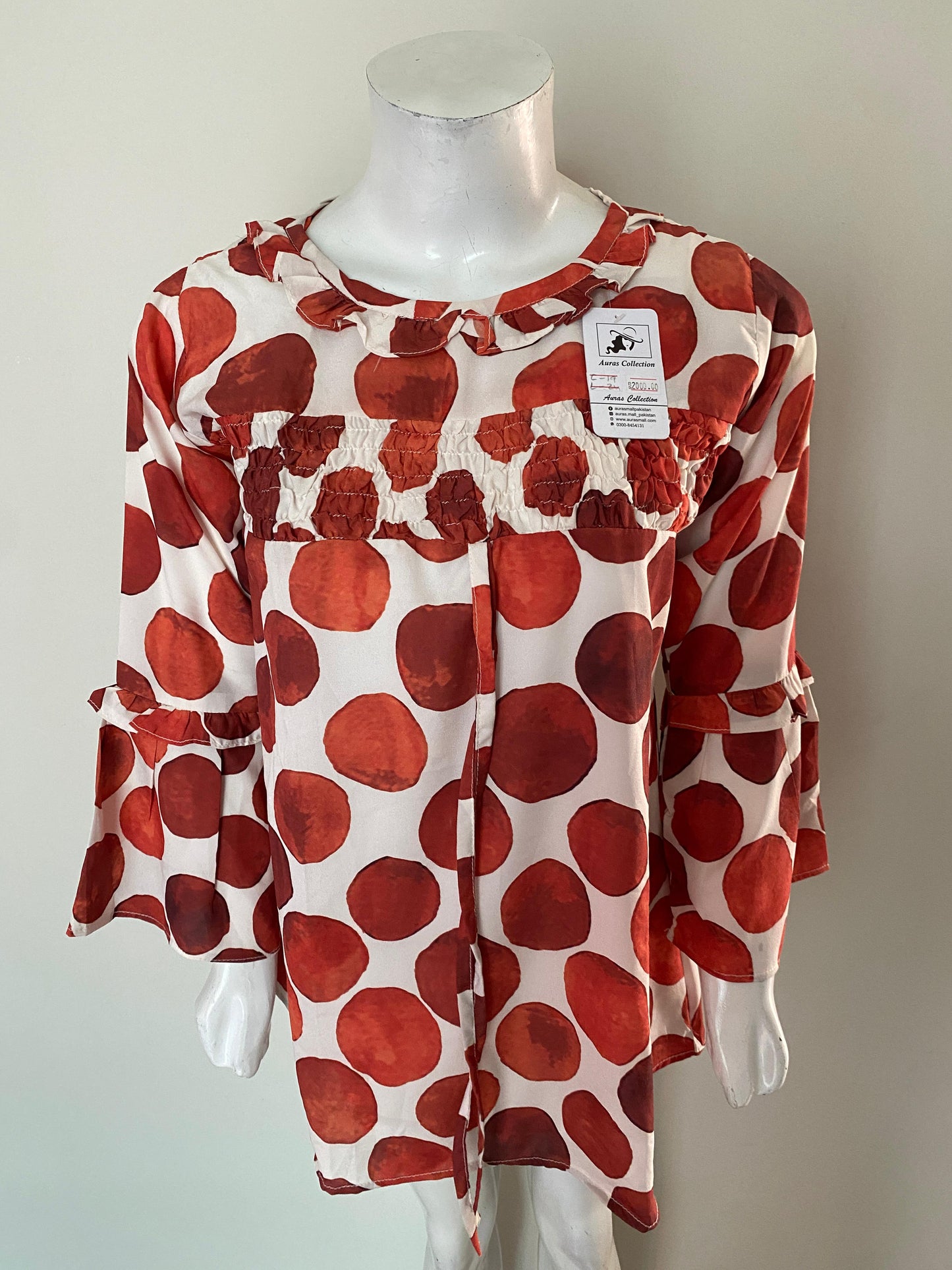 1 Piece Georgette Shirt- Printed (Pret)