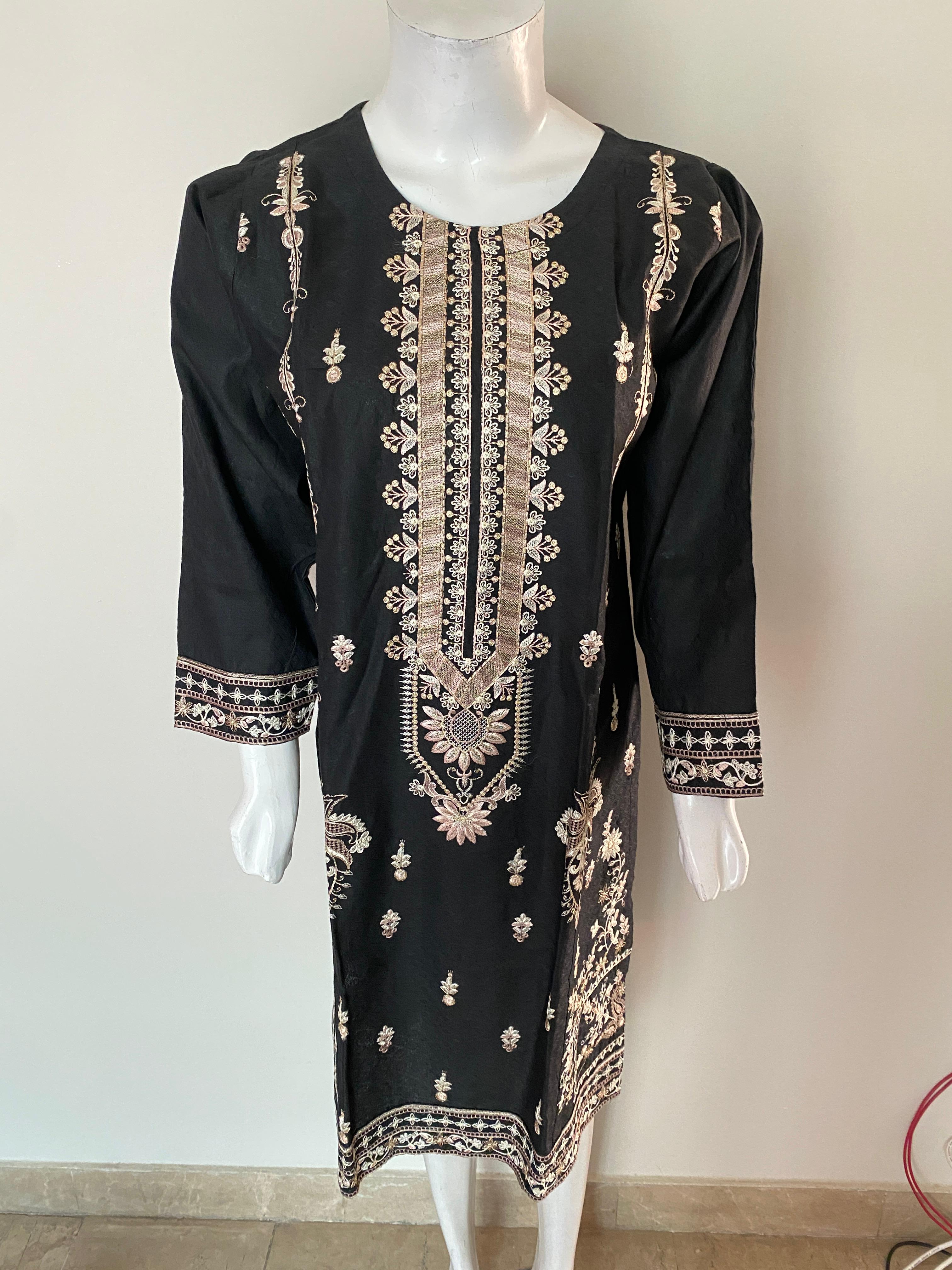 1 Piece Cotton Lawn Shirt- Embroidered (Pret)