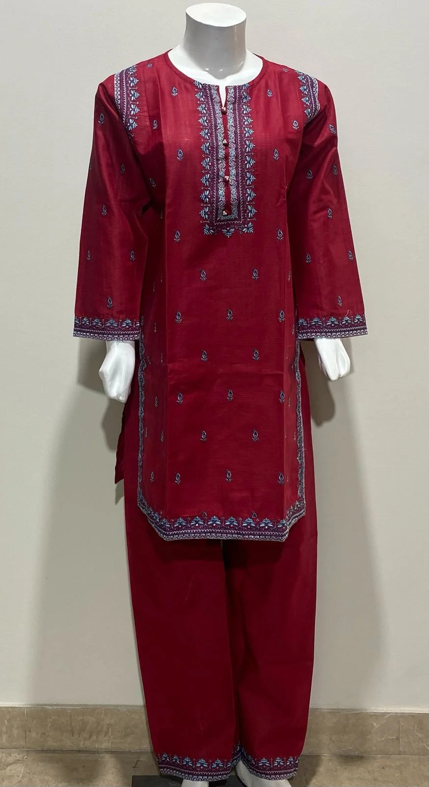 Soft Cotton Collection Stitched 2pics Dress for Women Embroidery Dress